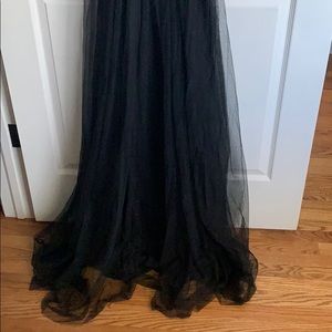 Black formal dress Ever After M sheer fairy